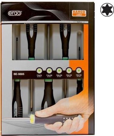 Produktbild Bahco ERGO Schraubendreher-Satz für TORX-Schrauben mit Gummigriff - 5-teilig (TX)