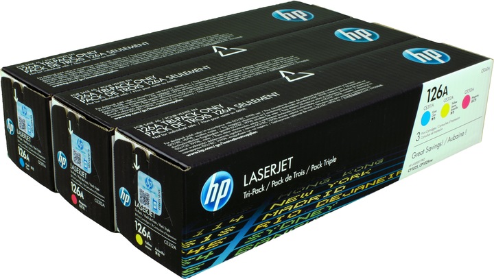 Actual product image HP 126a (M, C, Y)
