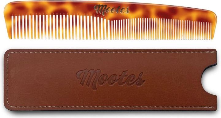Immagine prodotto Mootes Pettine per capelli cognac con rivestimento in similpelle