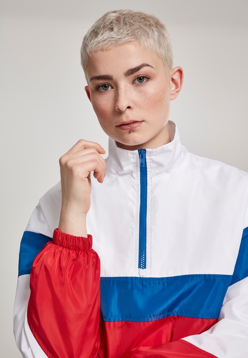 Produktbild Urban Classics Ladies 3-Tone Stand Up Collar Pull Over Jacket (XS)