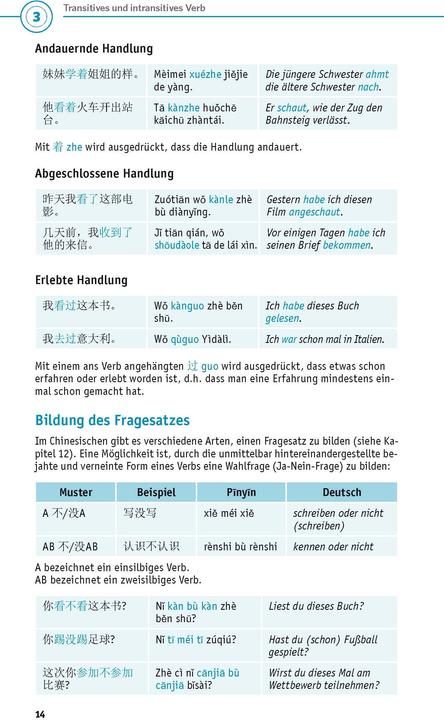 Produktbild Grammatik kurz & bündig Chinesisch (Chinesisch, Deutsch, 2022)