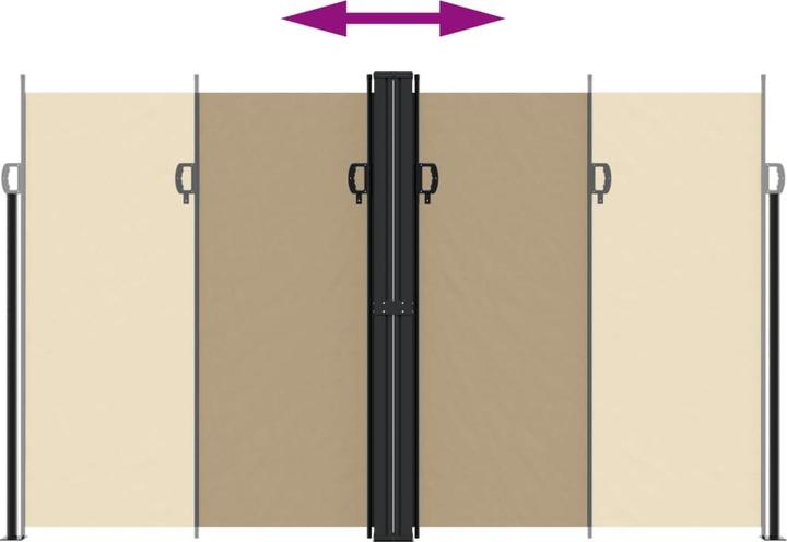 Image du produit vidaXL ausziehbare Seitenmarkise (1.40 m)