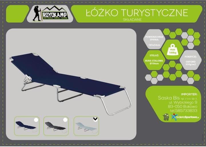 Produktbild Royokamp Foldable Camping Bed, Grey