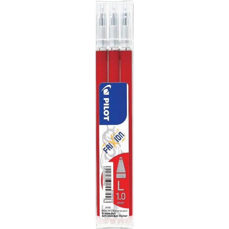 Thumbnail - Pilot, Ersatzpatrone, Ersatzminen FRIXON, Strichstärke 0,6 mm, versch. Farben, 3er-Set (Ersatzmine, Rot, 0.60 mm)