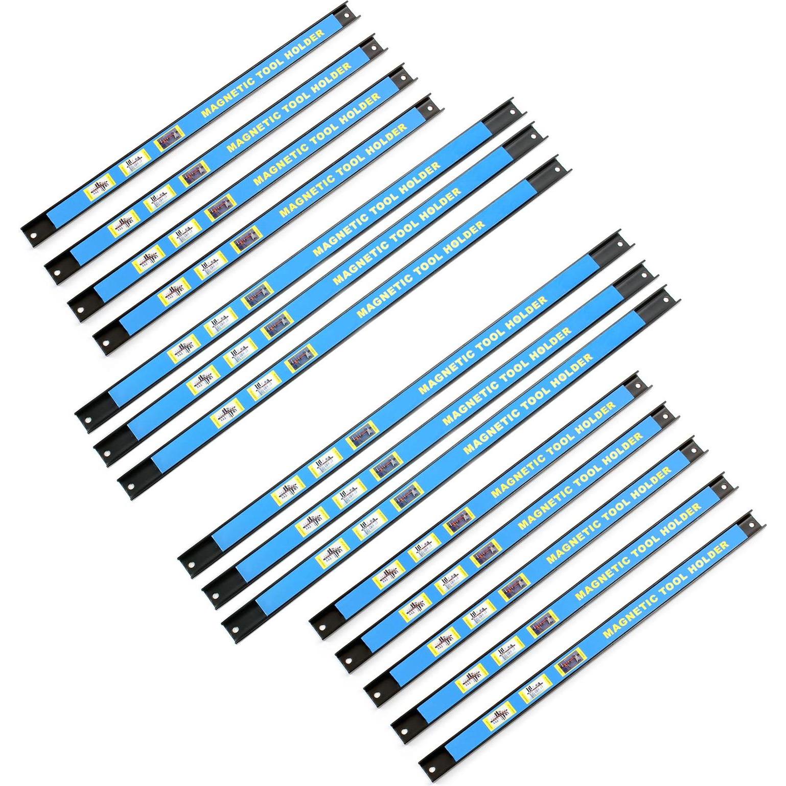 Wiltec, Werkzeugwand, Magnetleiste 15er Set 9x46/6x61cm Werkzeughalter Werkstatt Wandhalterung