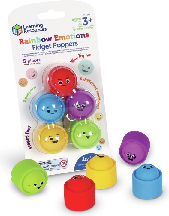 Produktbild Learning Resources Rainbow Emotion Fidget Poppers