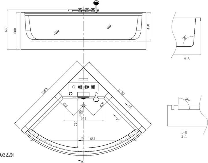 Produktbild Vente-unique Evelina (330 l, 138 cm, 138 cm)