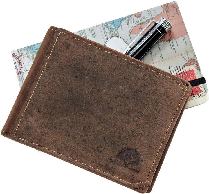Actual product image Greenburry Vintage Geldbörse Leder 12 cm