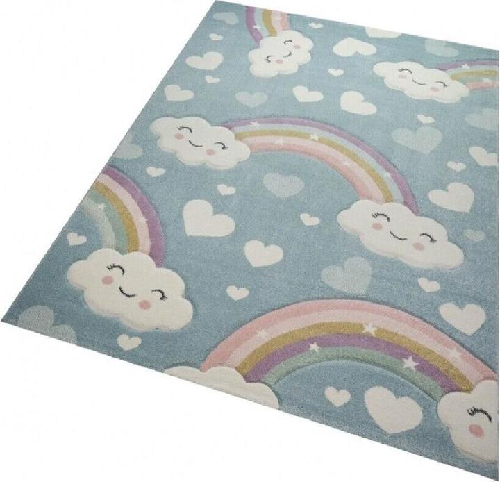 Paco Home Regenbogen mit Wolken und Herzen (150 x 80 cm)