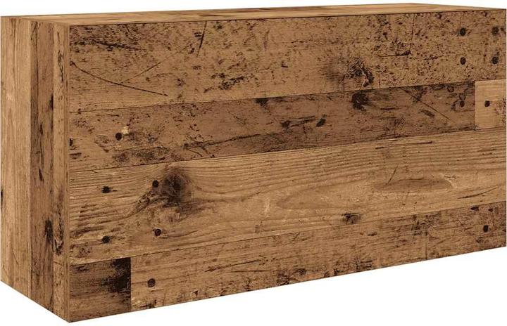 Actual product image VidaXL Bathroom wall cabinet in reclaimed wood look 80x25x40 cm wood-based material (80 x 25 x 40 cm)