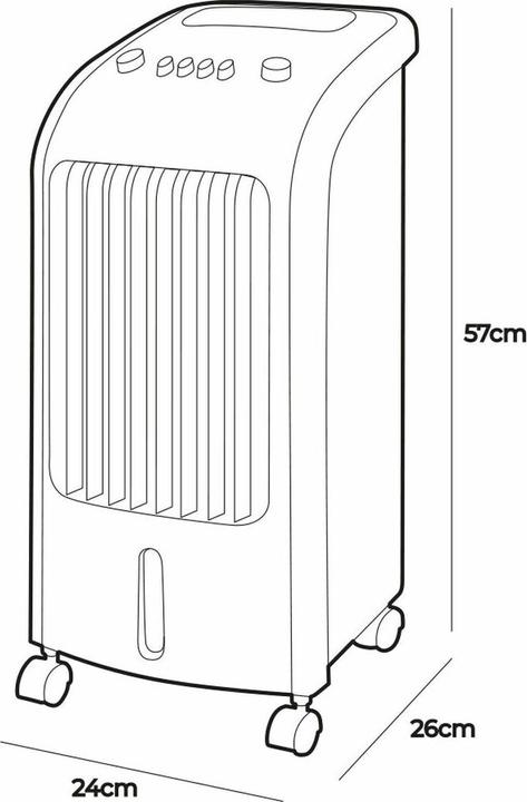 Actual product image EDM Tragbare Klimaanlage 33516 80 W 3,6 L (15 m²)