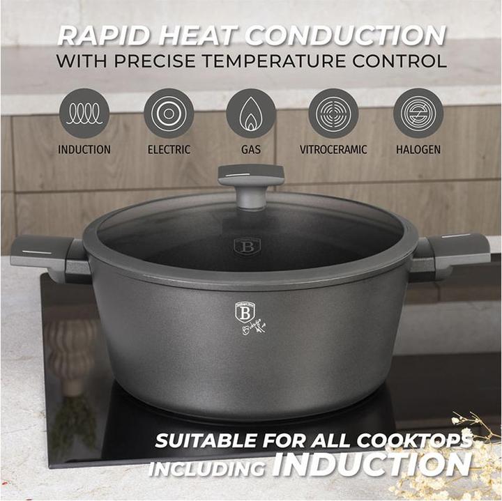 Image du produit BerlingerHaus 15-teiliges Kochgeschirr-Set (28 cm, Ensemble de casseroles et de poêles de cuisson, Aluminium)