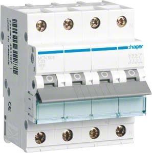 Actual product image Hager MCN603 circuit breaker