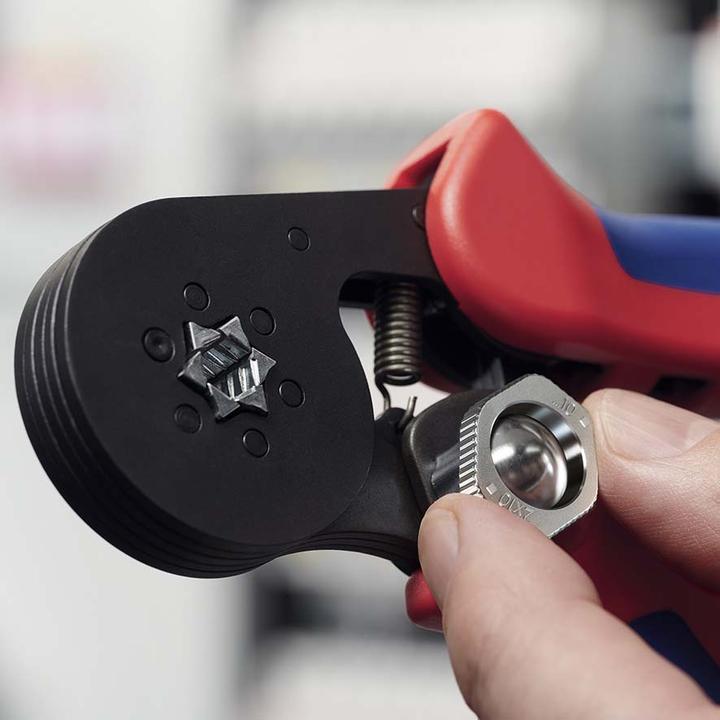 Actual product image Knipex Self-Adjusting Crimping Pliers for wire ferrules (180 mm)