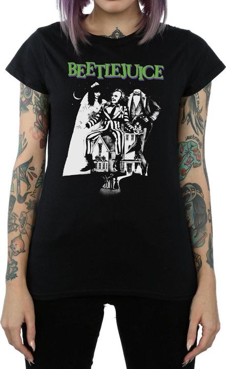 Produktbild Beetlejuice Mono Poster Baumwolle TShirt (M)