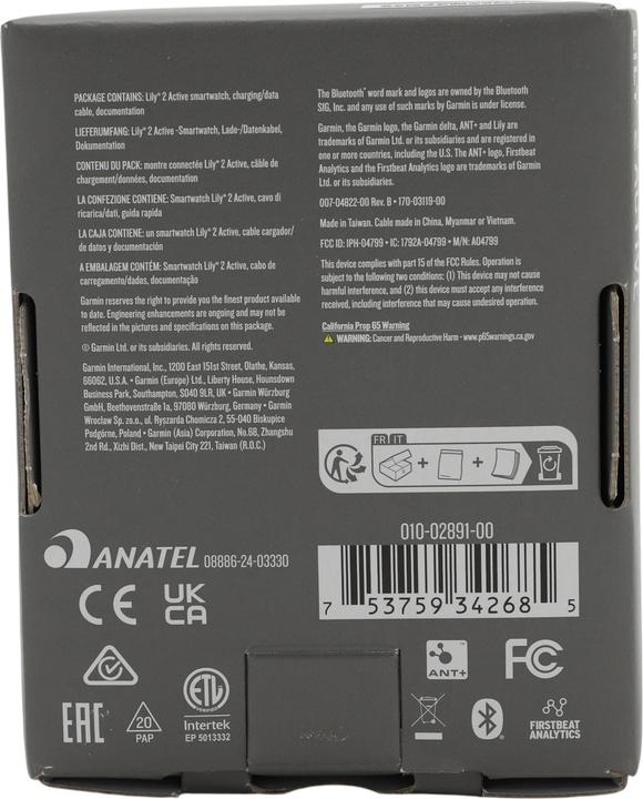 Produktbild Garmin Lily 2 Active (38 mm)