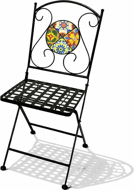 Mojawo Mosaic folding chair balcony chair bistro chair star design