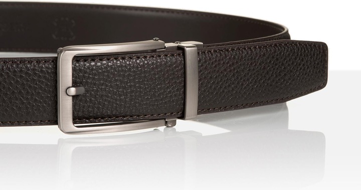 Actual product image Monti Leather belt YALE 3.5 cm wide, automatic buckle, infinitely variable (105)