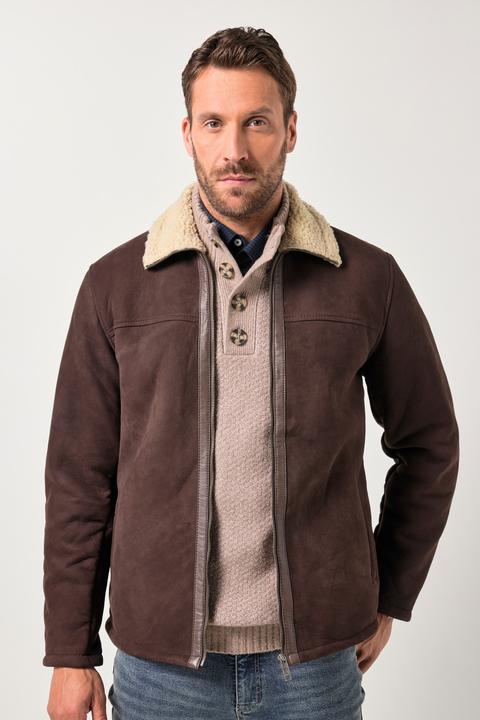 Immagine prodotto JP1880 Giacca di vera pelle nappa d'agnello con interno in teddy, fino alla tg. 7XL (5XL)