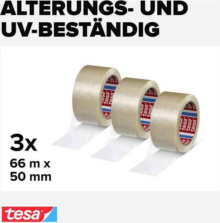 Produktbild tesa 3x tesapack STRONG Packband (50 mm)