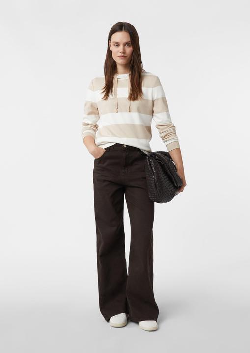 Produktbild Comma Sweatshirt Gestreiftes Kapuzensweatshirt aus Scuba-Ware (32)