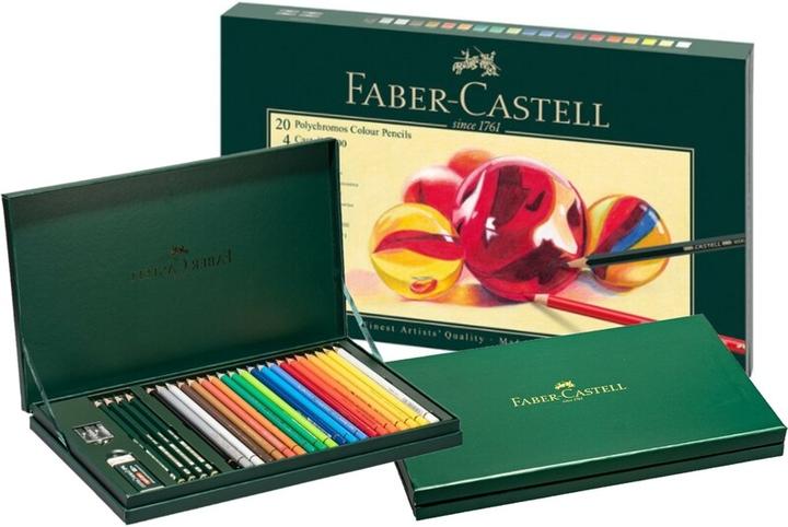 Produktbild Faber-Castell Polychromos Geschenkset (Mehrfarbig, 24 x)
