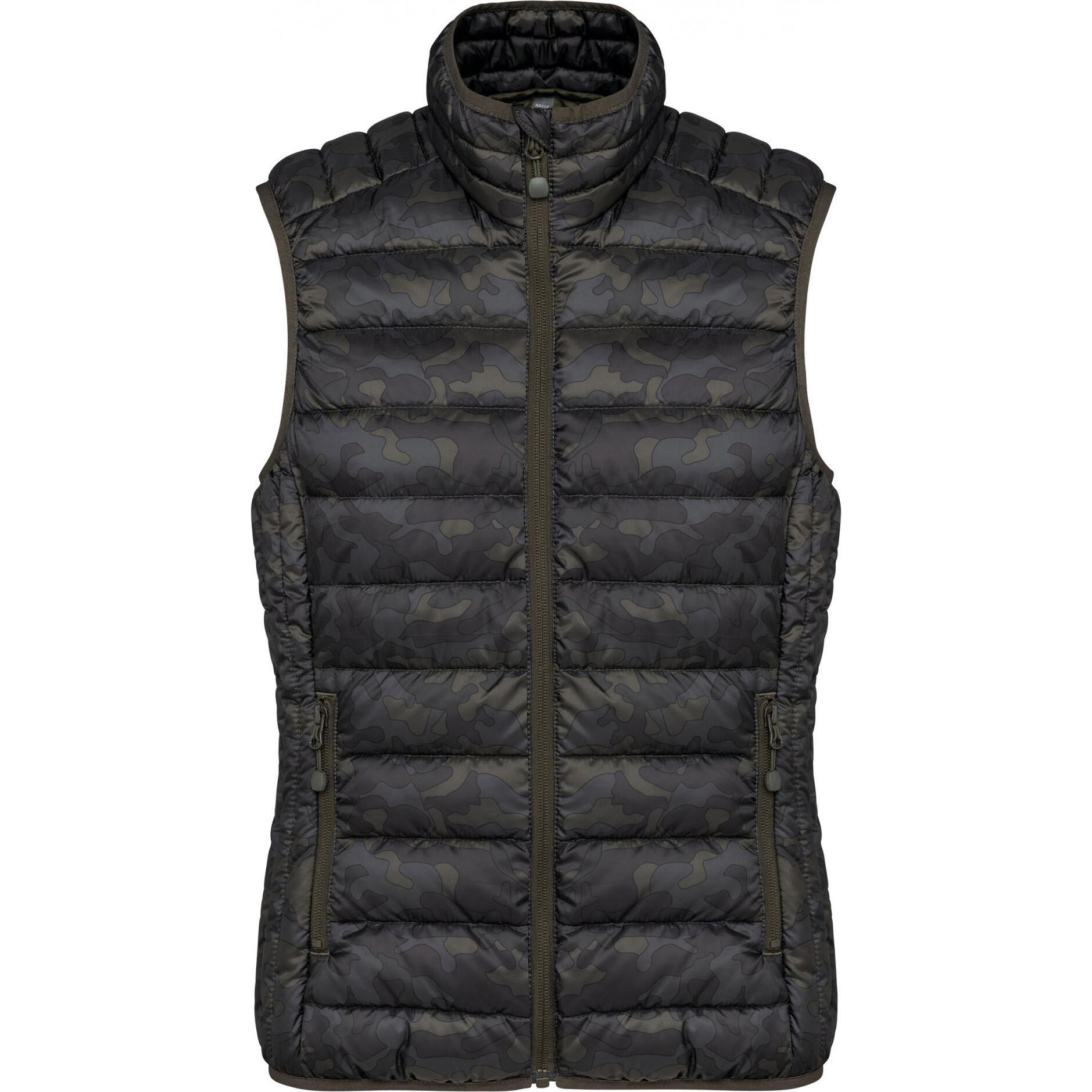 Kariban, Damen, Jacke, Leichte ärmellose Daunenjacke, Damen (L), Blau, L