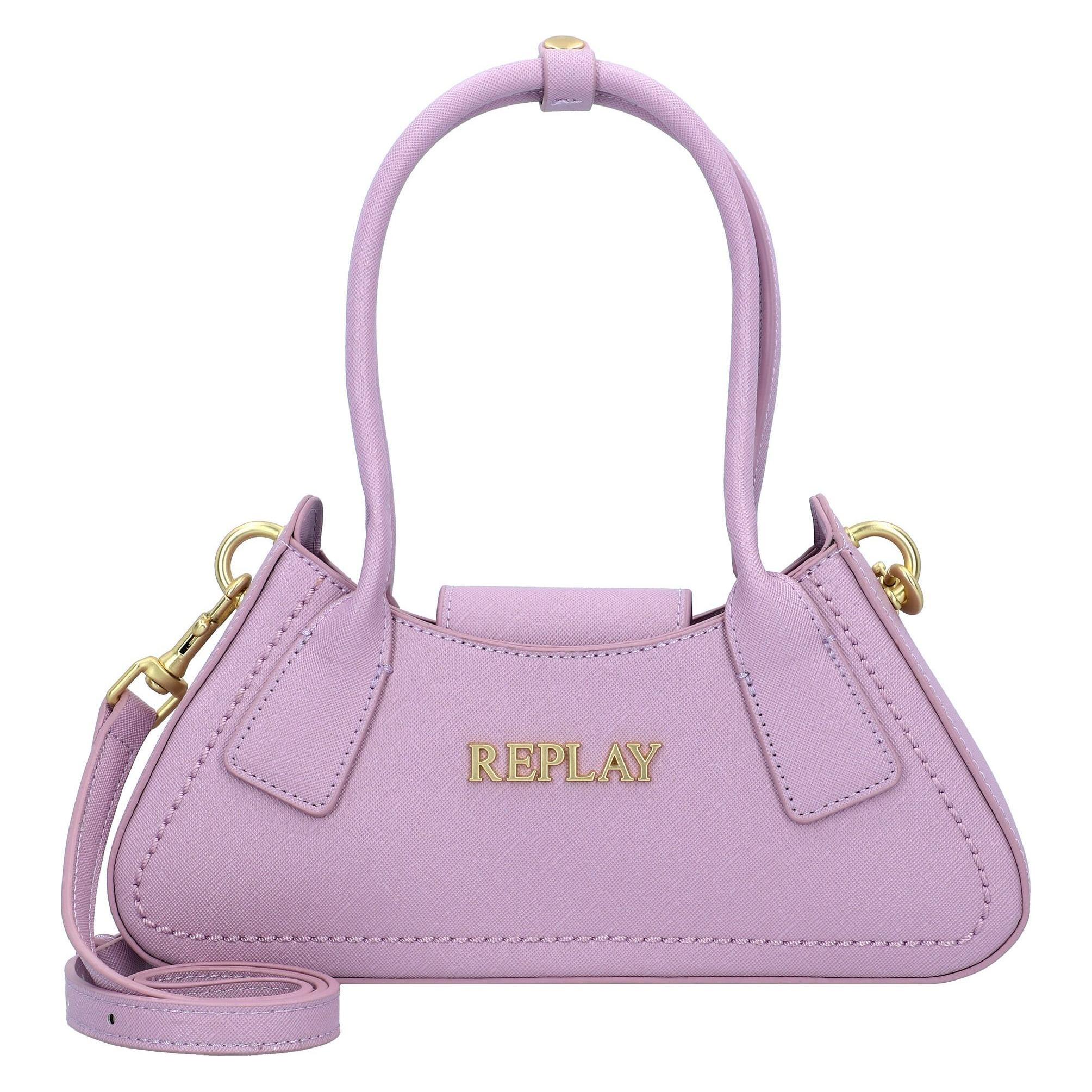 Replay, Handtasche, Schultertasche Leder 28.5 Cm, Violett