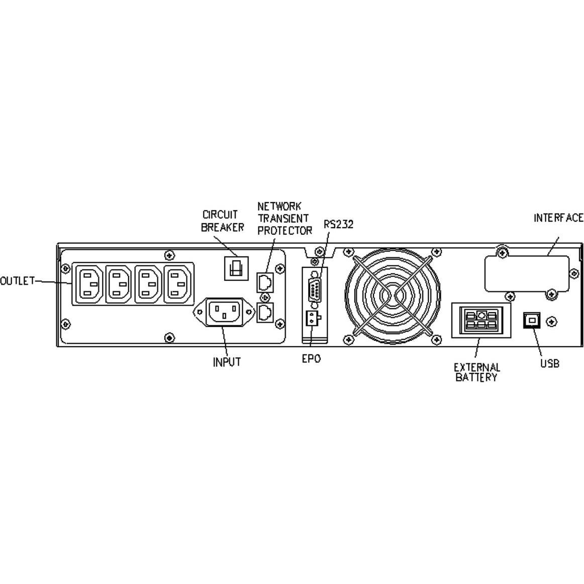 Thumbnail - Roline ProSecure II 1500VA/RM 2 HE (1500 VA, 1050 W, Online-Doppelwandler USV), USV