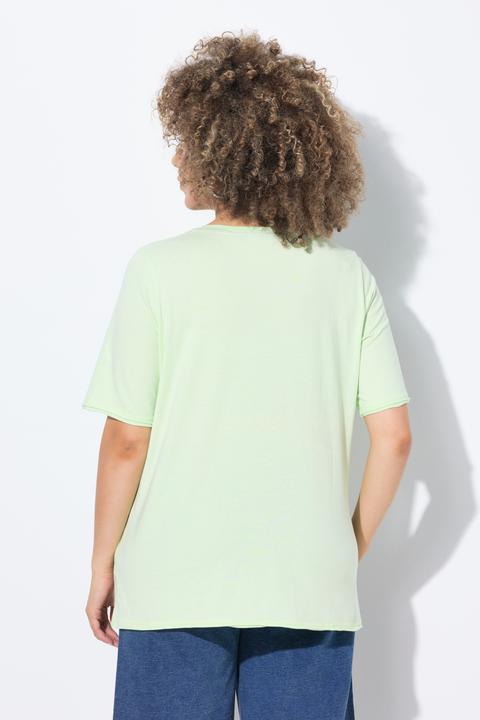 Immagine prodotto Ulla Popken T-shirt classica con Palm Springs, scollo a girocollo e mezze maniche (54)