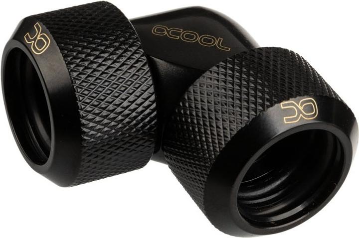 Actual product image Alphacool Icicle Adapter 90 degree 16mm OD to 16mm AD Hardtube