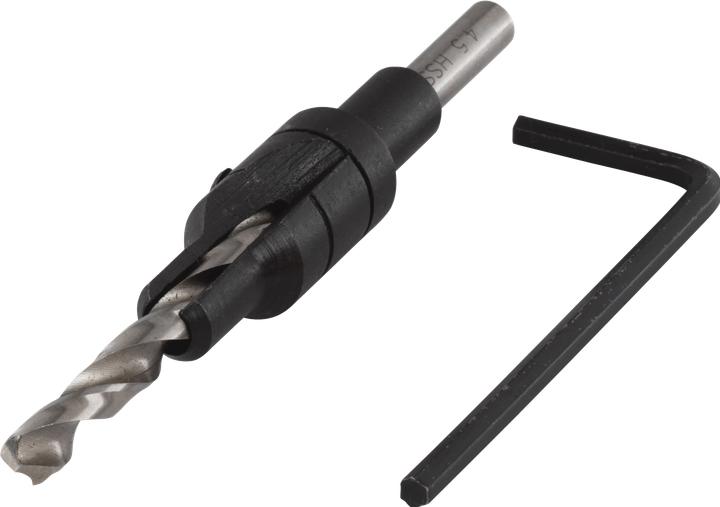 Image du produit wolfcraft 1 foret d'amorçage avec fraise à lamer ø4,5-11,0mm (4,5 mm)