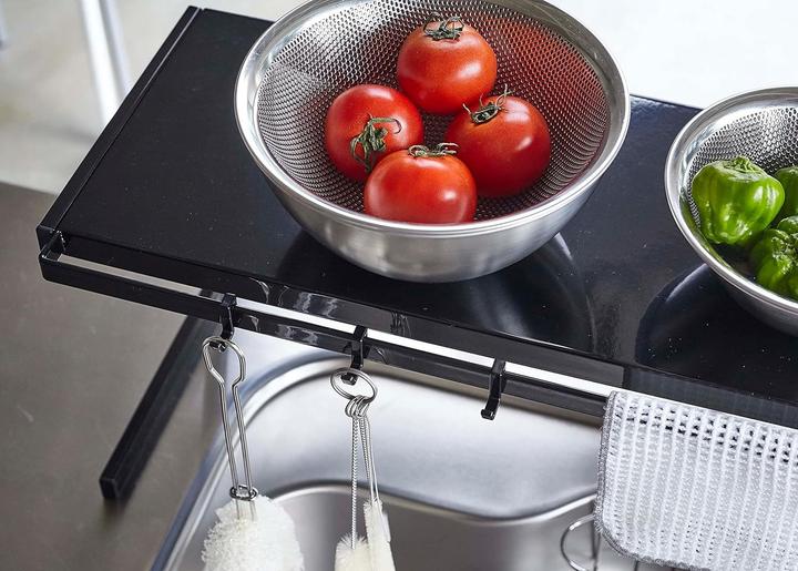 Actual product image Yamazaki Tower kitchen shelf