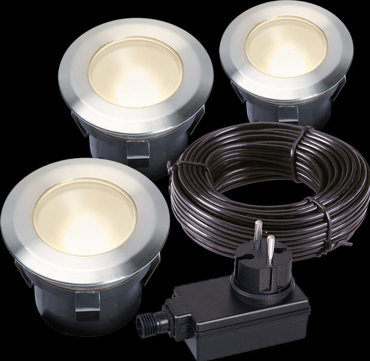 Velleman - LARCH SET - AUssENEINBAULEUCHTE - 12 V - 30 lm - 1 W - 3000 K (30 lm)