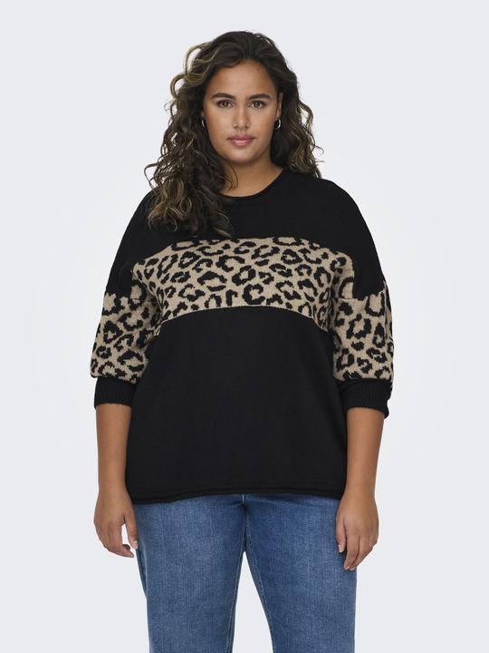 Image du produit Only Pull-over en maille curvy à col rond (M)