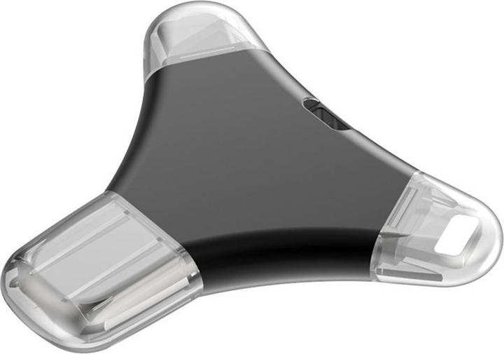 Produktbild PowerGuard 4-in-1 USB-C & Lightning MicroUSB 128GB FlashDrive USB 3.0 OTG Adapter (Lightning, Micro USB, USB-A, USB-C, Micro USB)