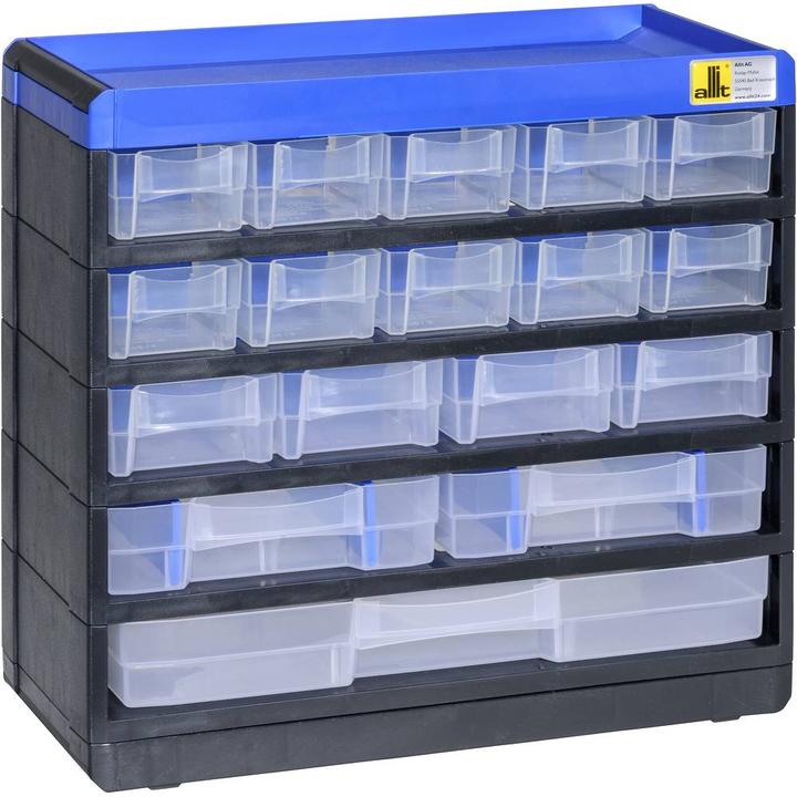 eurokraft pro Bloc-tiroirs pour petites pièces VARIOPLUS PRO, h x l x p 285 x 300 x 135 mm, 17