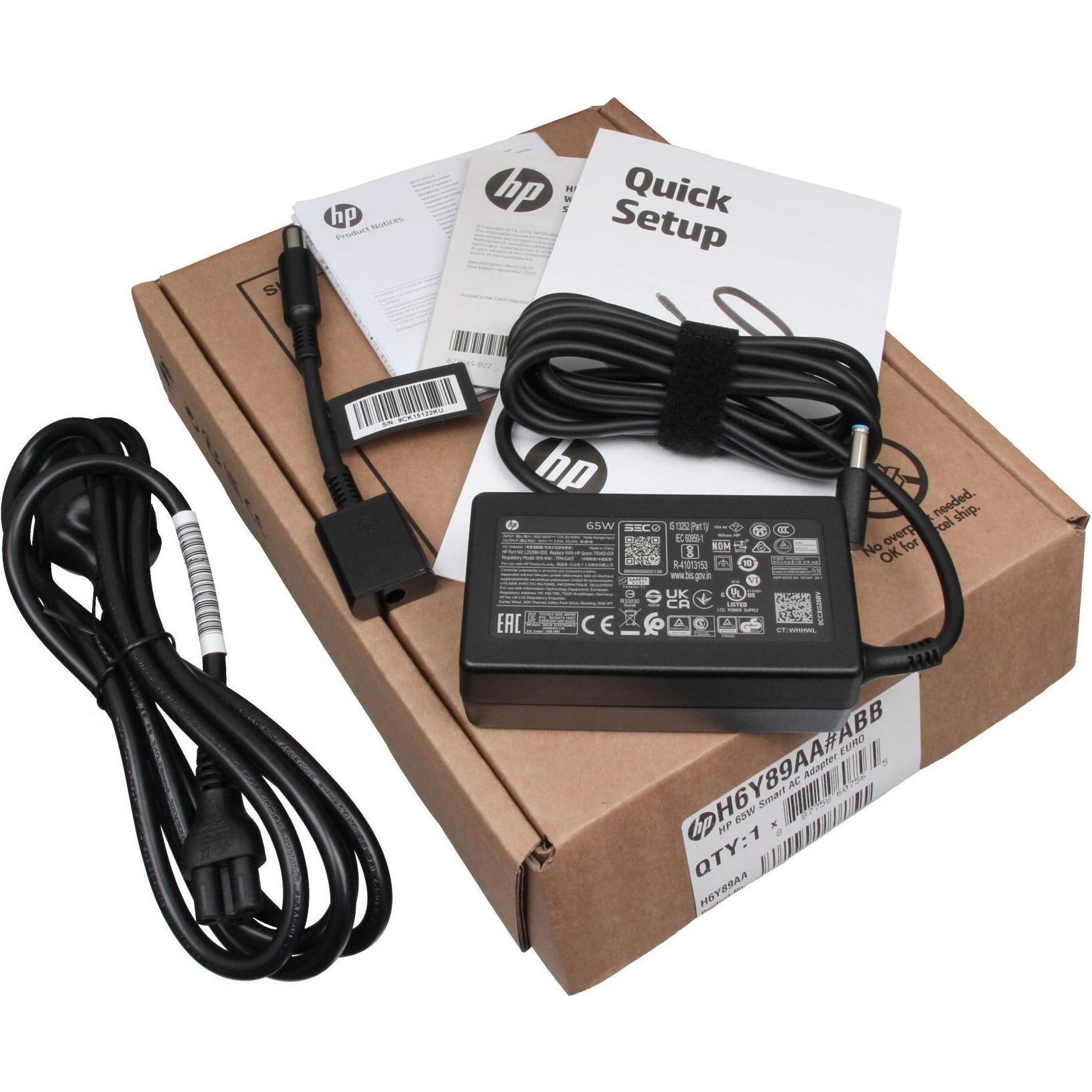 Thumbnail - HP L25298-002 (65 W), Notebook Netzteil, Schwarz