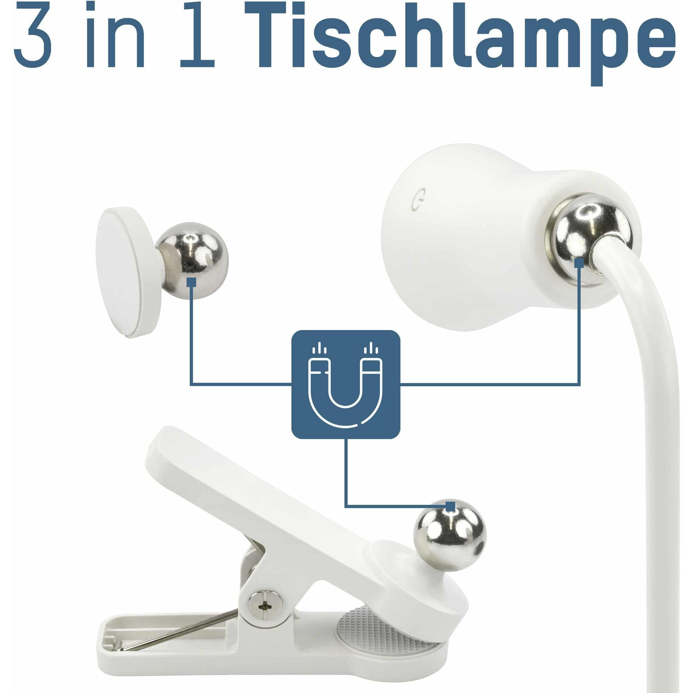 Thumbnail - Ansmann, Tischlampe, Touch-Light 3in1 1600-0526 Tischlampe LED Weiss (150 lm)