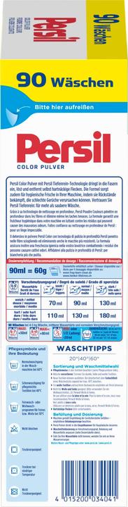 Produktbild Persil Colorwaschmittel Pulver Color 90 Waschladungen 5,4kg (90 Waschgänge, Waschpulver)