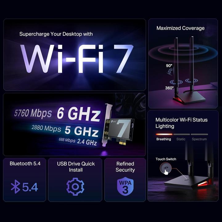 Immagine prodotto TP-Link Archer TBE550E (Mini PCI Express)