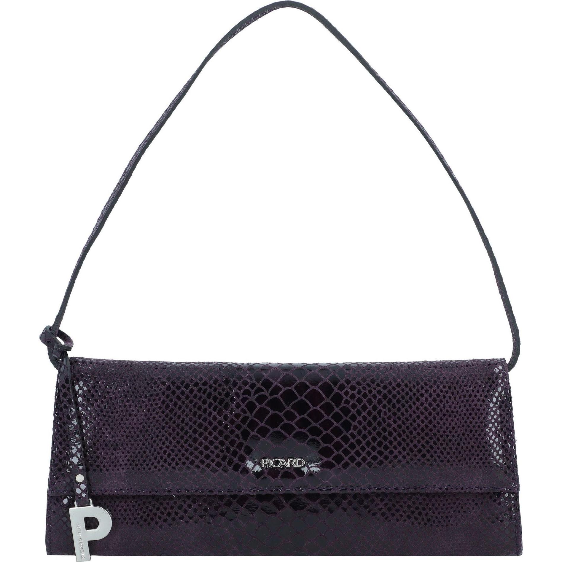 Picard, Handtasche, Auguri Schultertasche Leder 26 cm, Violett