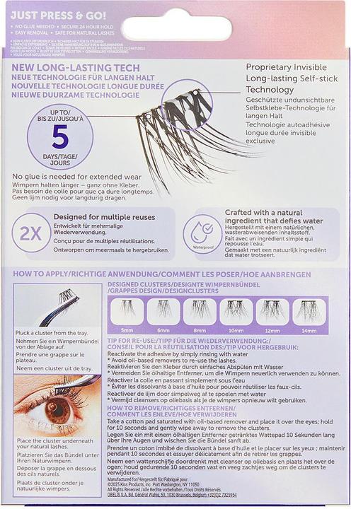 Actual product image KISS Impress False Eyelashes 02 - Long Lasting Press On Eyelashes (Artificial eyelashes)