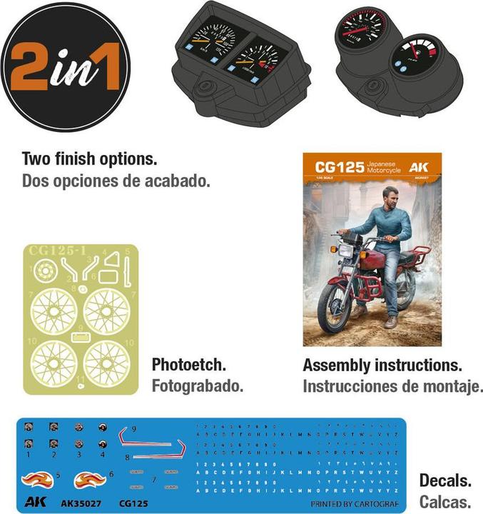 Produktbild AK Interactive CG125 JAPANESE MOTORCYCLE 1/35 scale