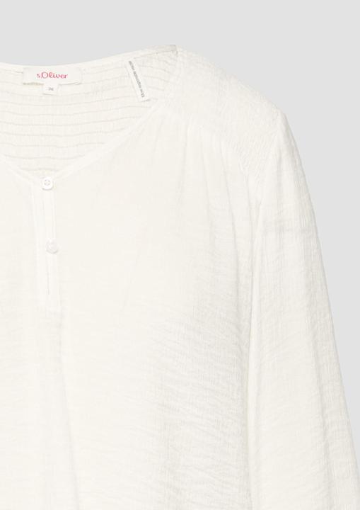 Produktbild S.Oliver Bluse Strukturierte Bluse aus Viskosemix mit Smok-Details (34)