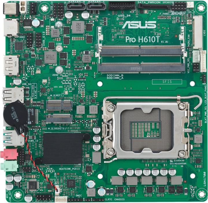 Produktbild ASUS PRO H610T (LGA 1700, Intel H610, Mini-ITX)