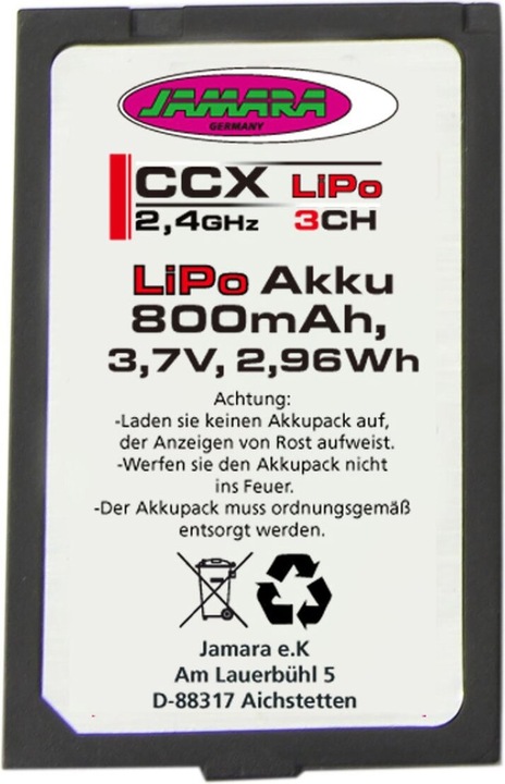 Jamara Akku CCX (3.70 V, 800 mAh)