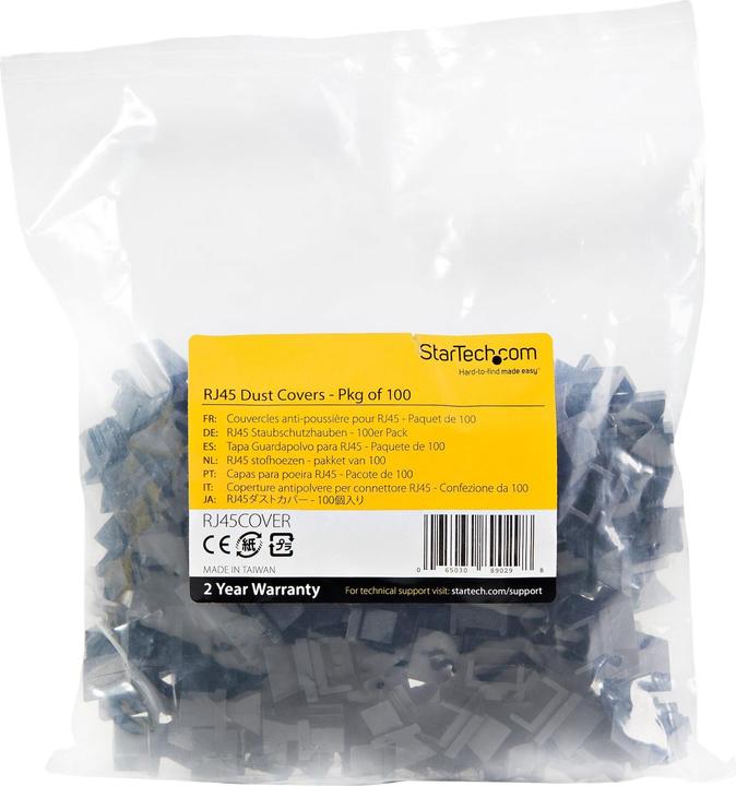 Productafbeelding StarTech .com 100 stuks RJ45 dummy stekkers (Blinde module)