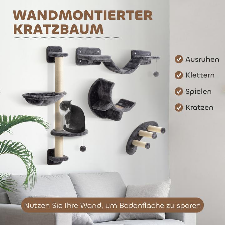 Produktbild PawHut Kletterwand (Dunkelgrau)