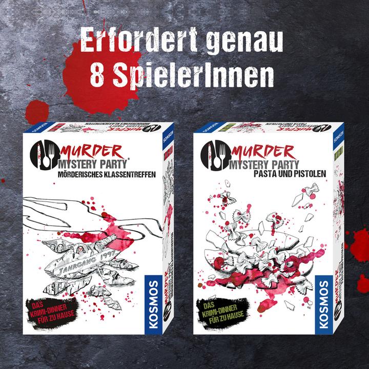 Actual product image Kosmos Murder Mystery Party - Pasta & Pistols (German, 6 - 8 Players)